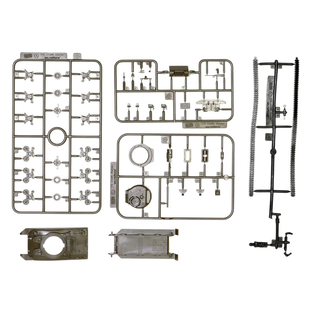 M4A1 Sherman Tank France August, 1944 Model Kit 1/72