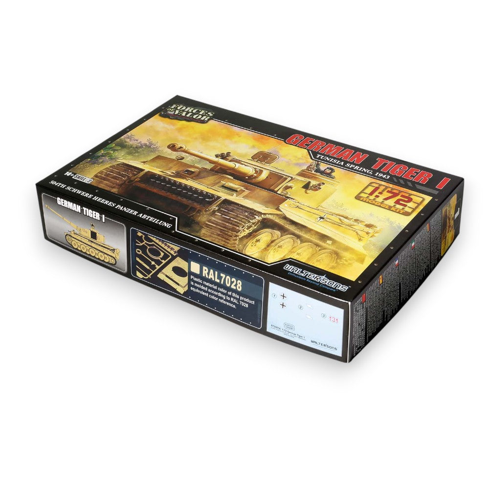 Tiger I Tank Early Production Tunesia Spring, 1943 Model Kit 1/72