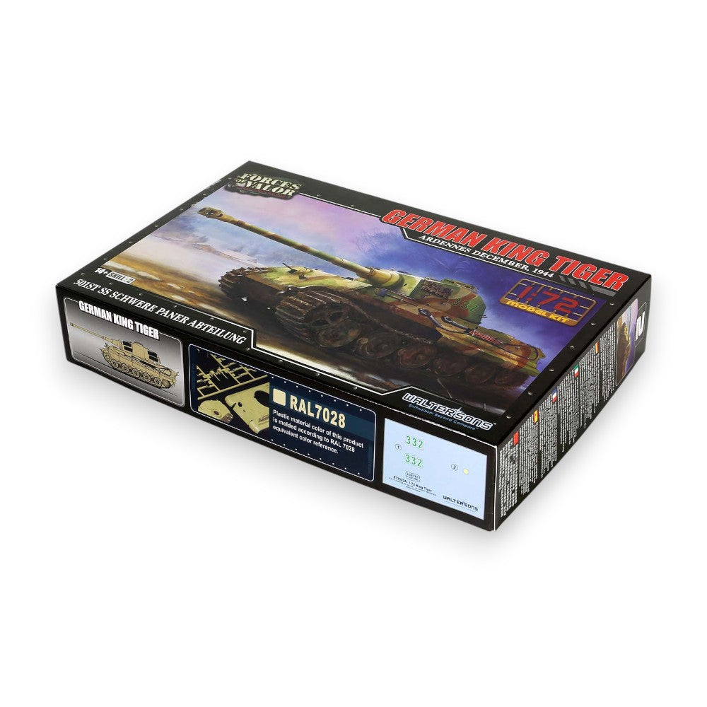 King Tiger Tank Henschel turret Ardennes December, 1944 Model Kit 1/72