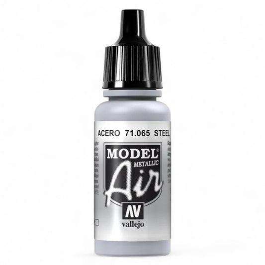 Vallejo Model Air Metallic Steel - Acero 71065