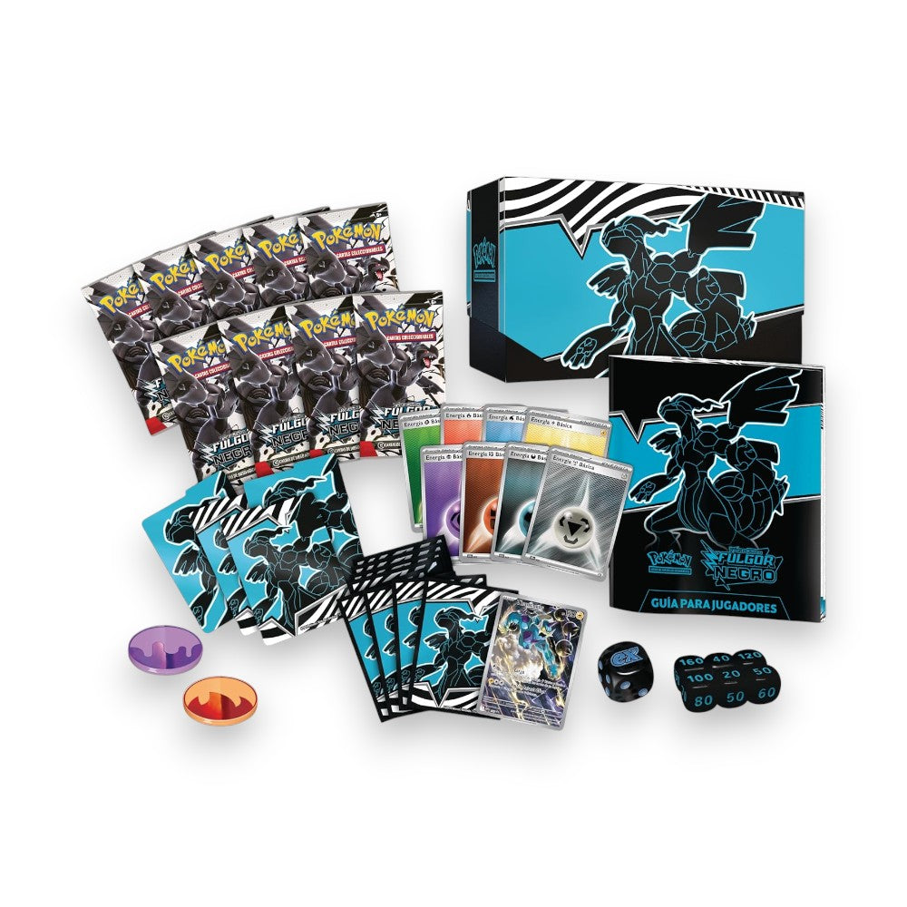 Pokémon TCG: Escarlata & Púrpura - Fulgor Negro Caja de Entrenador Élite