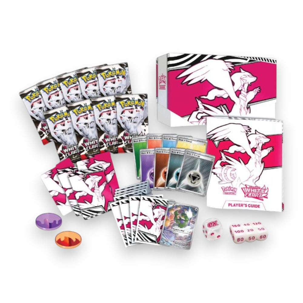 Pokémon TCG: Escarlata & Púrpura - Llama Blanca Caja de Entrenador Élite