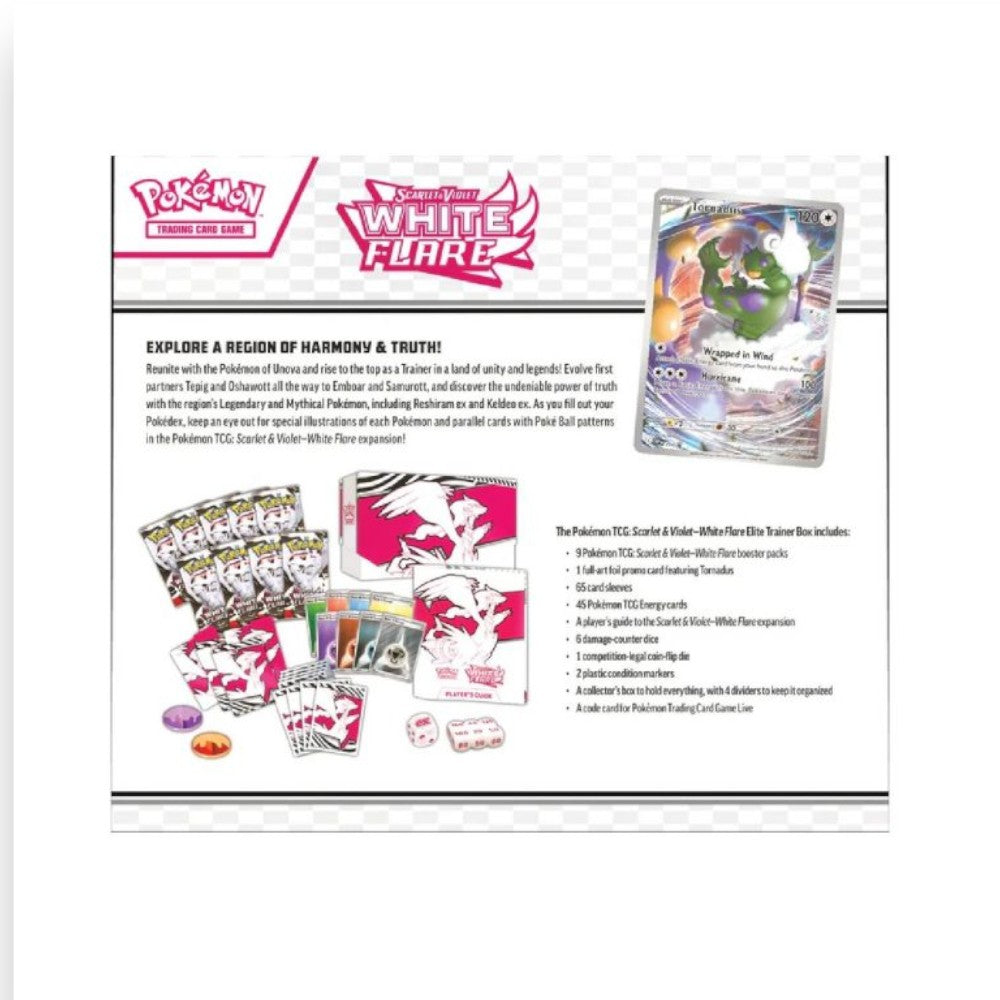 Pokémon TCG: Escarlata & Púrpura - Llama Blanca Caja de Entrenador Élite