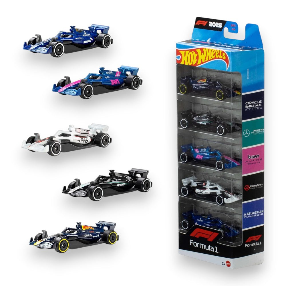 Hot Wheels F1 2025 5-Pack 1/64