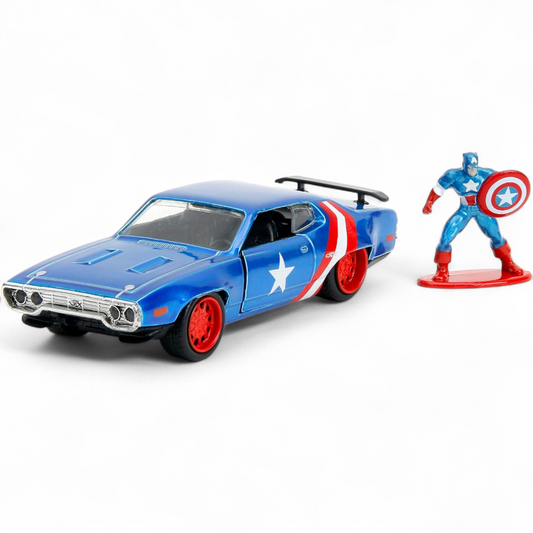 Avengers: 1972 Plymouth GTX & Captain America 1/32