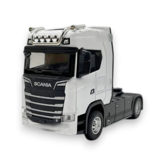 Camión Scania Blanco Luces y Sonido 1/43