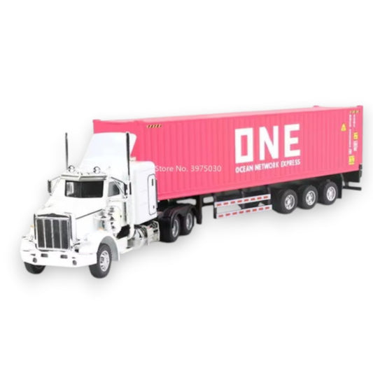 Camión Container Kenworth Blanco One Full Metal 1/43