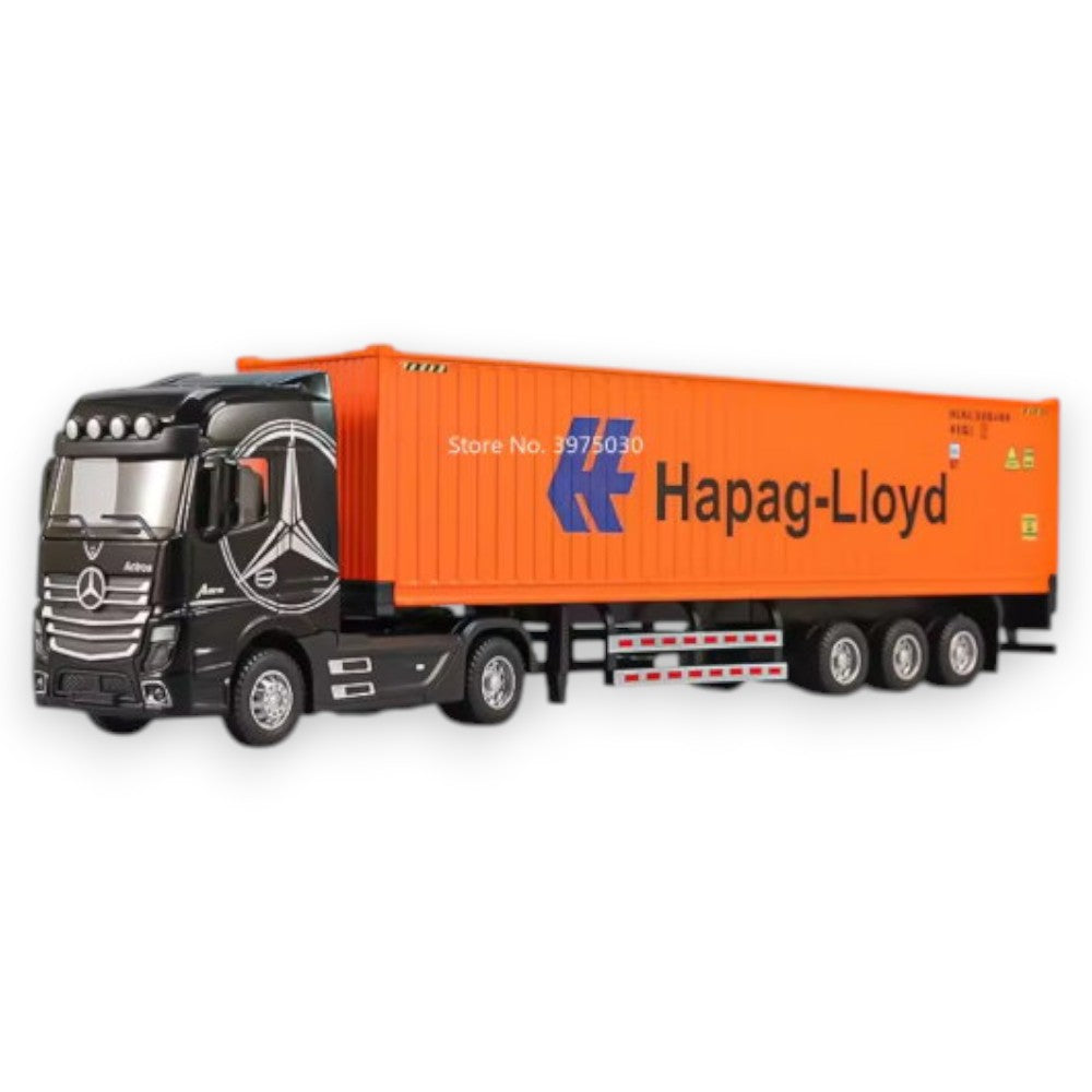 Camión Container Mercedes Benz Negro Hapag-Lloyd Full Metal 1/43