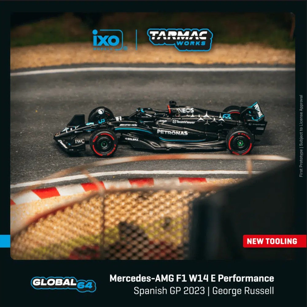 F1 Mercedes AMG W14 E Perfomance #63 Spanish GP 2023 - George Russell 1/64