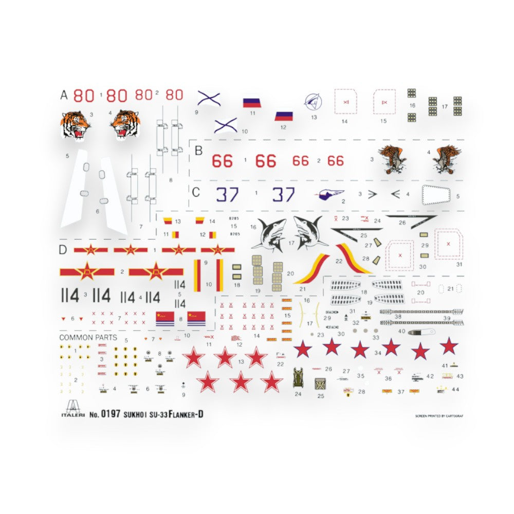 SU-33D Flanker-D Model Kit 1/72