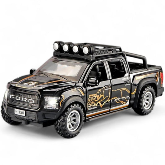 Ford F-150 Raptor Negro Luces y Sonido 1/32