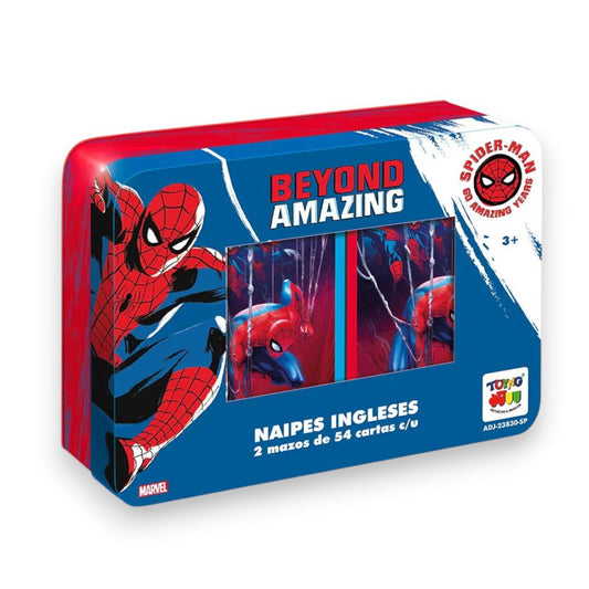 Naipes en Caja Metálica Star – Marvel: Spiderman 2 Mazos