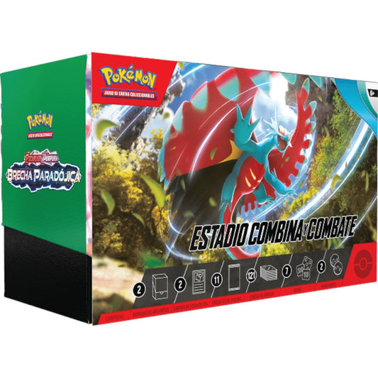 Pokémon TCG Escarlata y Púrpura Brecha Paradójica Estadio Combina y Combate Español