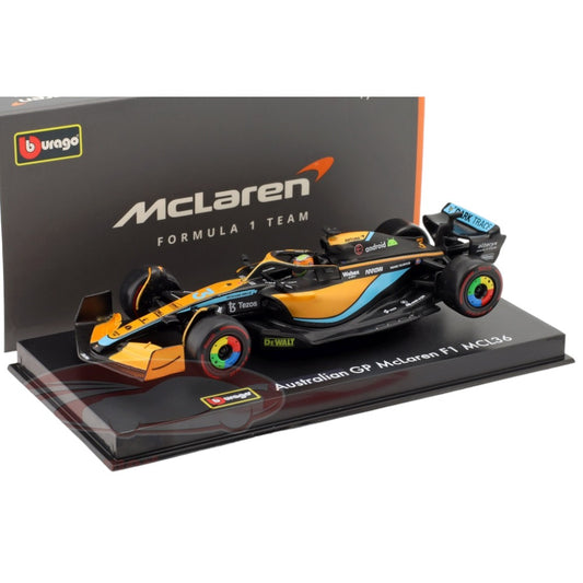 F1 McLaren MCL36 #3 Australian GP 2022 - Daniel Ricciardo c/Piloto 1/43