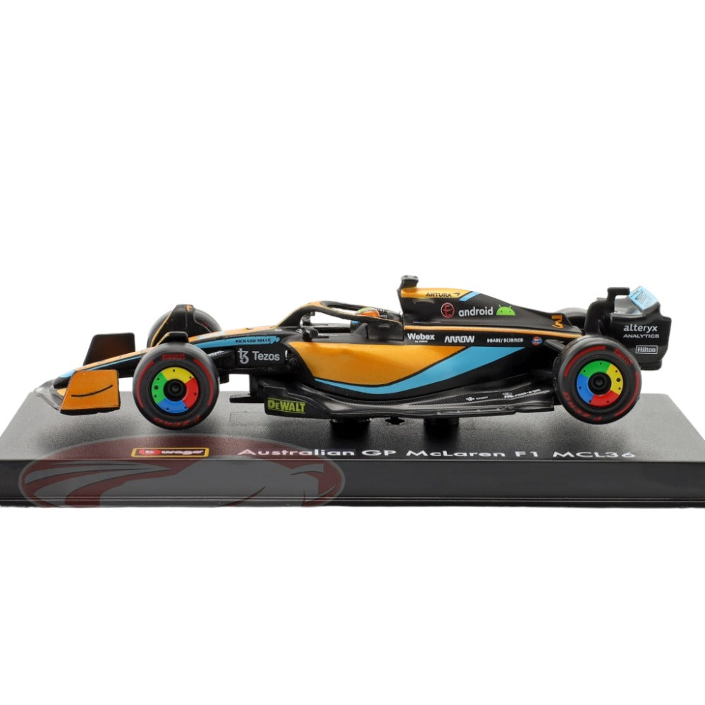 F1 McLaren MCL36 #3 Australian GP 2022 - Daniel Ricciardo c/Piloto 1/43