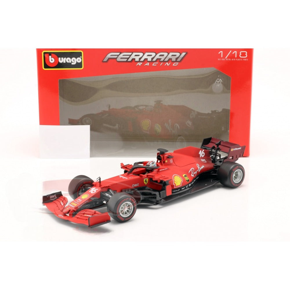 F1 Ferrari SF21 #16 2021 - Charles Leclerc c/Piloto 1/18
