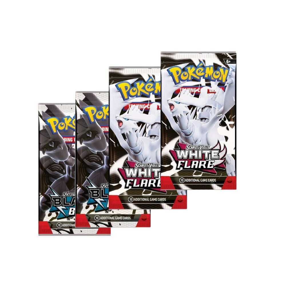 Pokémon TCG: Escarlata & Púrpura - Fulgor Negro & Llama Blanca Unova Colección con Póster Español