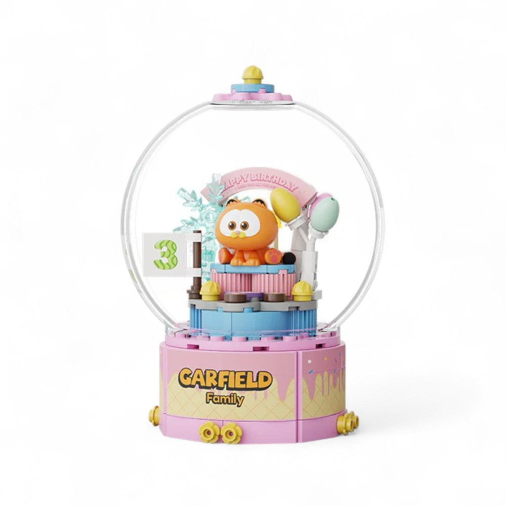 Bloques de Constucción Garfield Crystal Ball Series Birthday Cake