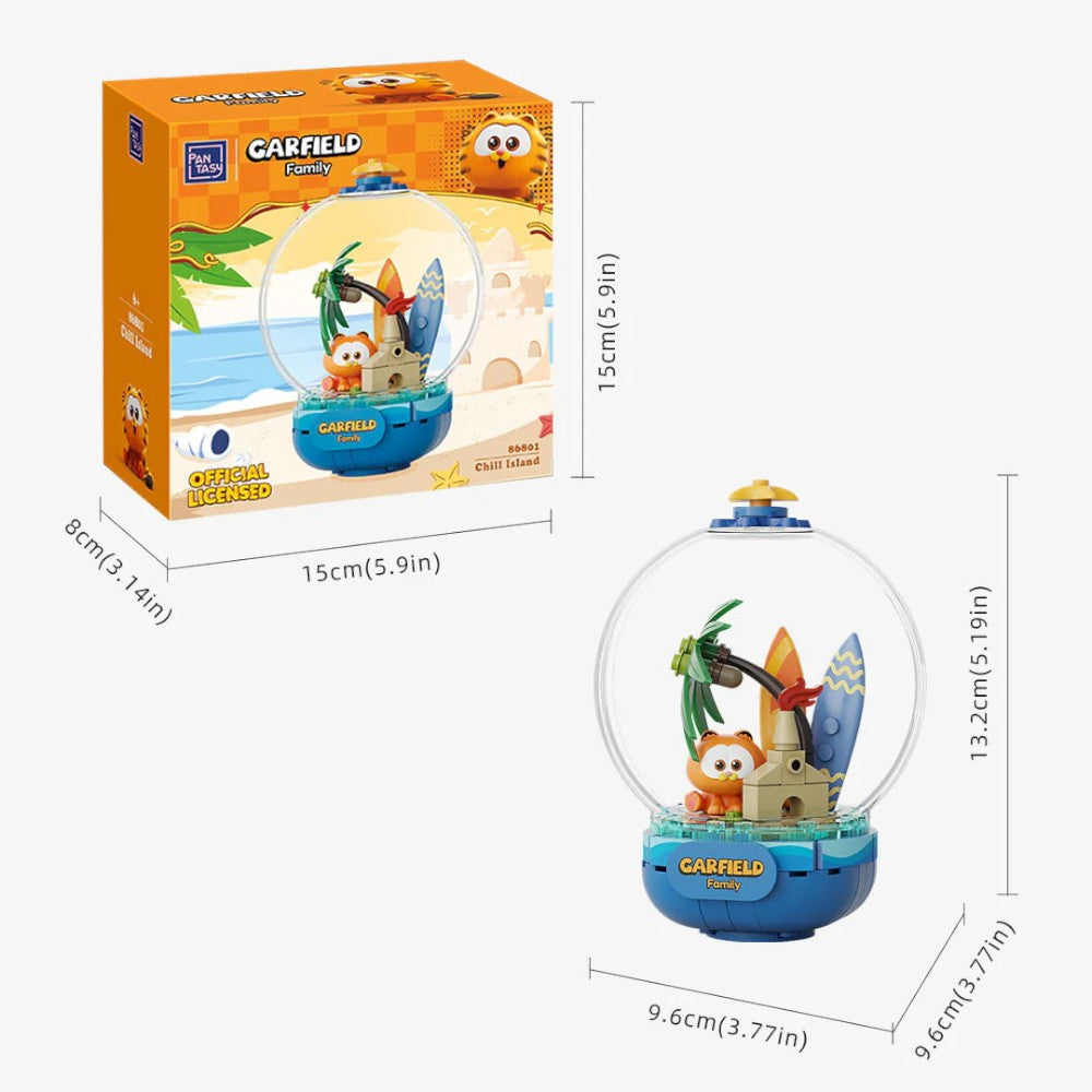 Bloques de Constucción Garfield Crystal Ball Series Chill Island