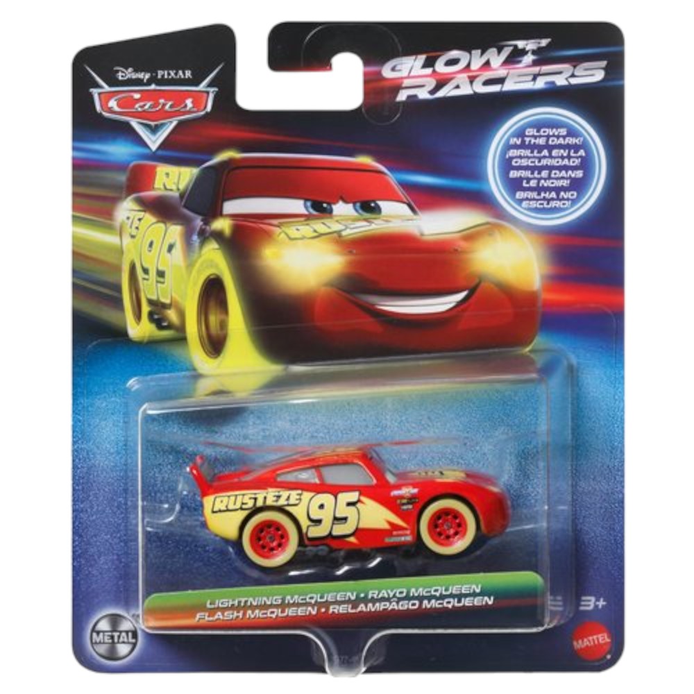 Disney Pixar Cars Glow Racers - Rayo McQueen 1/55