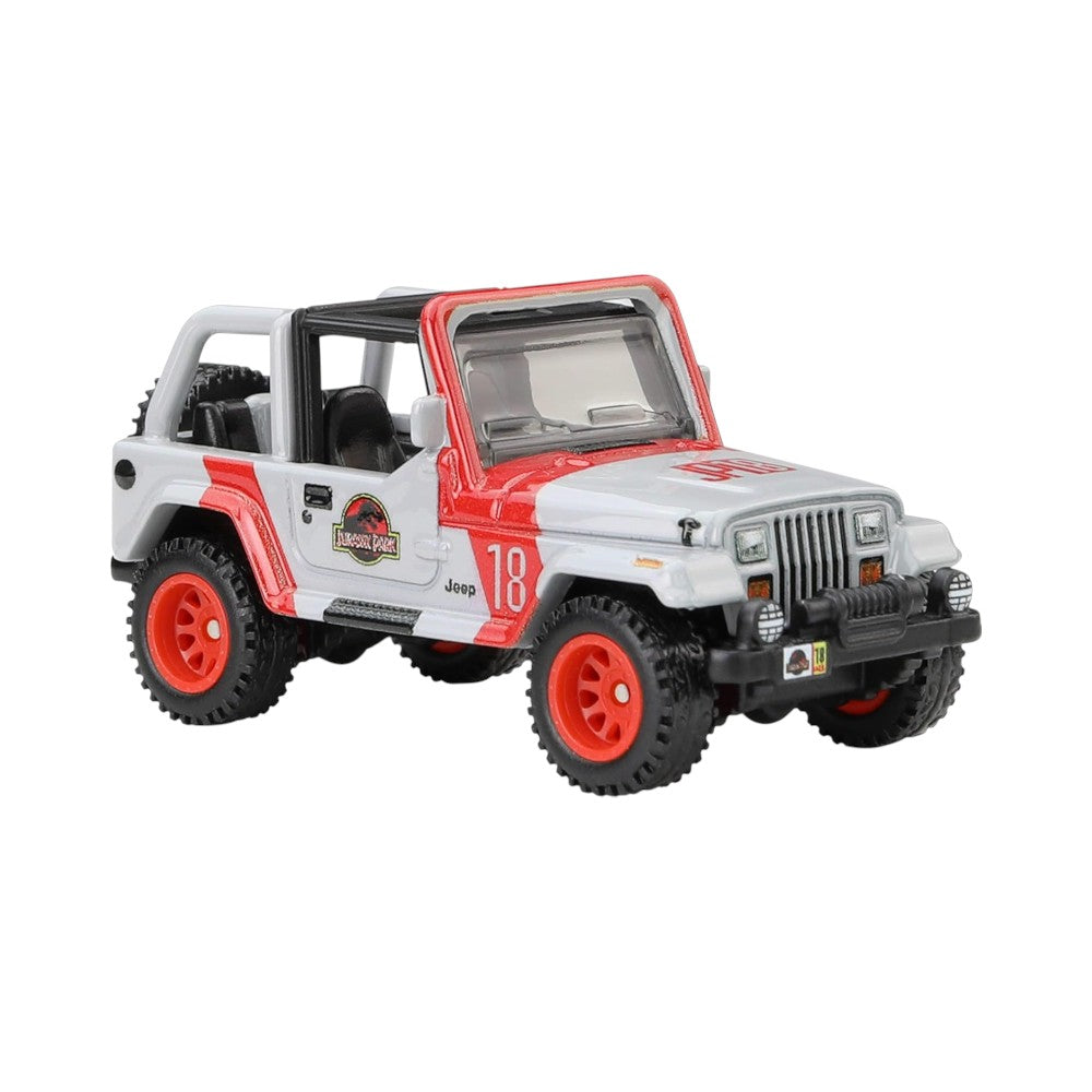 Hot Wheels Pop Culture: Jurassic Park '92 Jeep Wrangler Sahara 1/64
