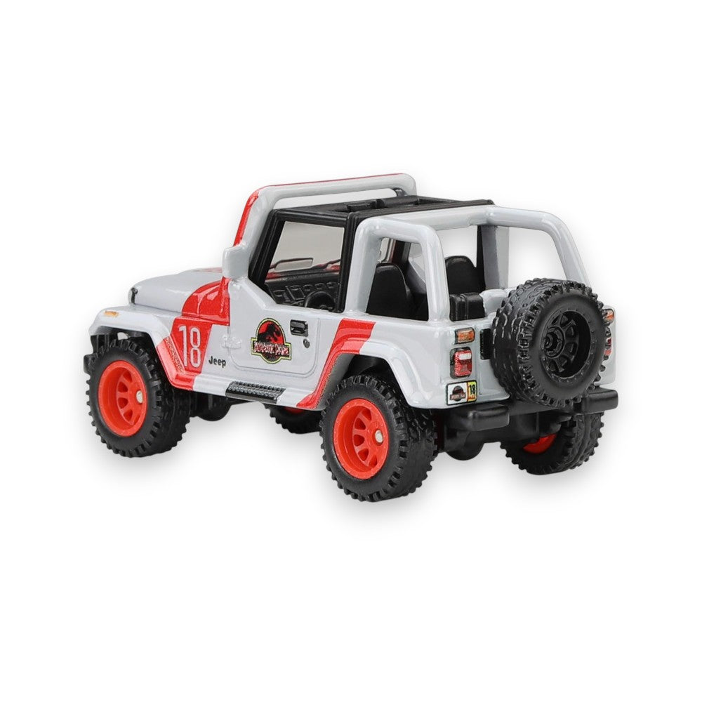 Hot Wheels Pop Culture: Jurassic Park '92 Jeep Wrangler Sahara 1/64