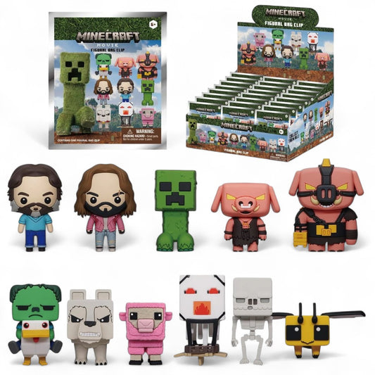 A Minecraft Movie 3D Mini Figuras Bag Clip
