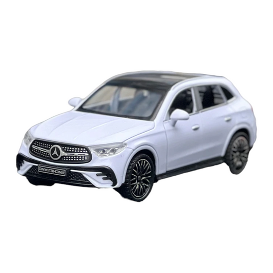 Mercedes-Benz GLC SUV Blanco Luces y Sonido 1/32
