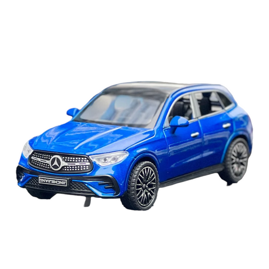 Mercedes-Benz GLC SUV Azul Luces y Sonido 1/32