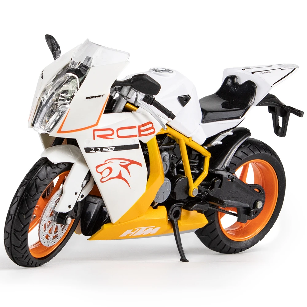 Motocicleta RC8 Sport Orange/White 1/12