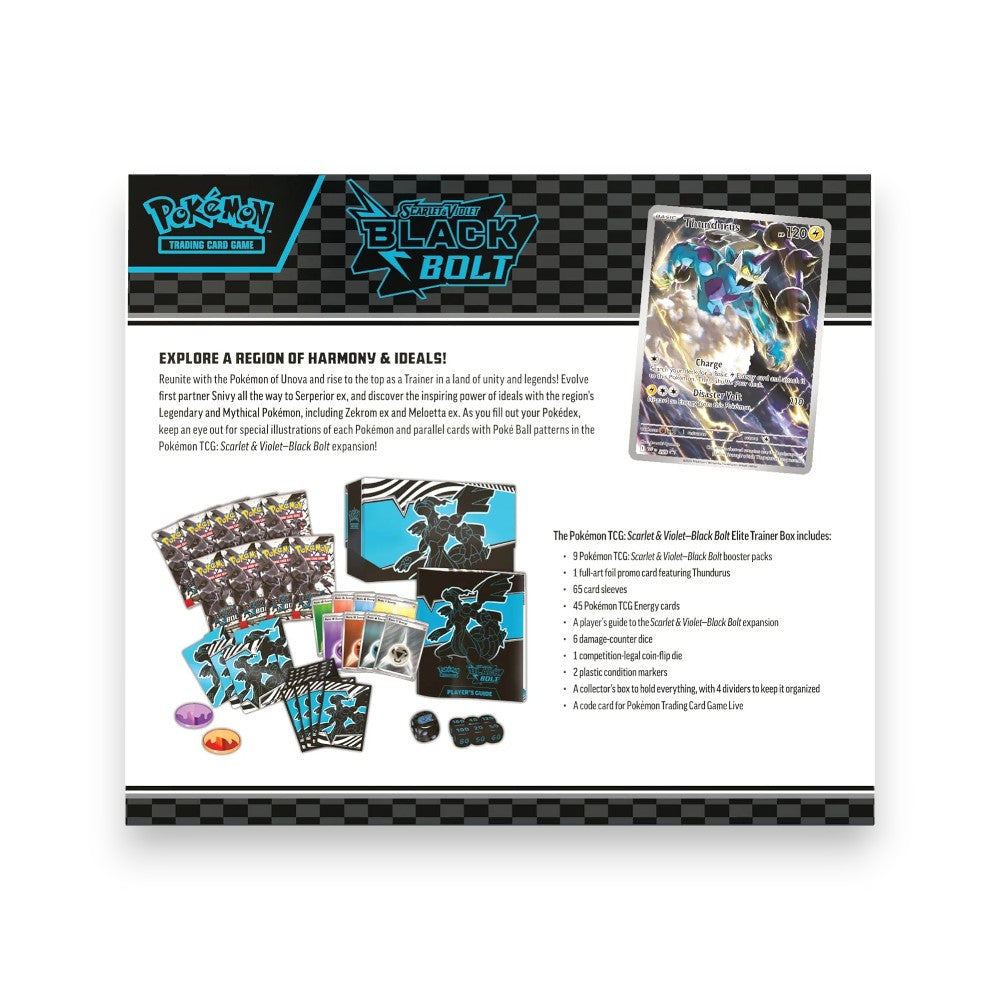 Pokémon TCG Scarlet & Violet - Black Bolt Elite Trainer Box English