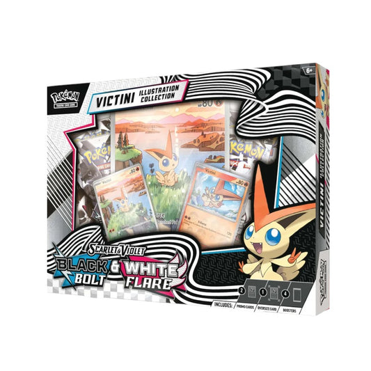 Pokemon Scarlet & Violet - Black Bolt & White Flare Unova Victini Illustration Collection English