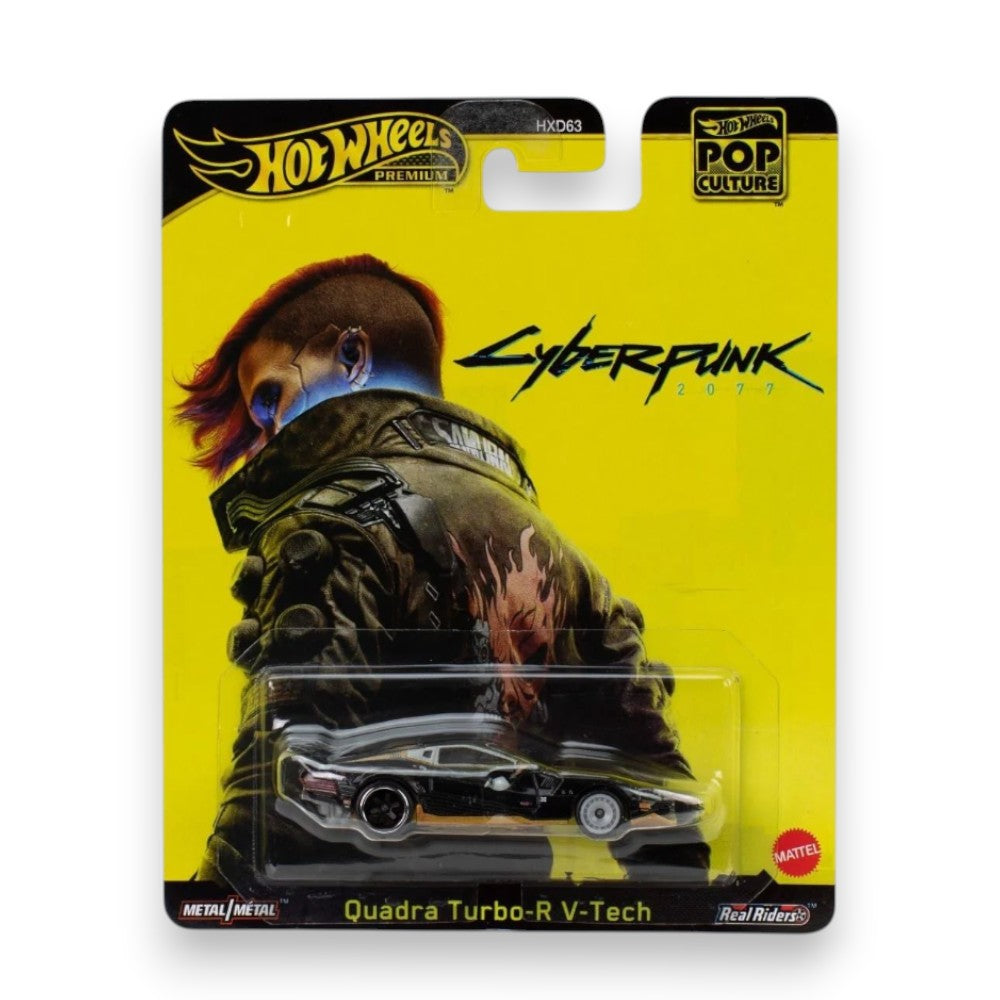 Hot Wheels Pop Culture Cyberpunk Quadra Turbo-R V-Tech 1/64
