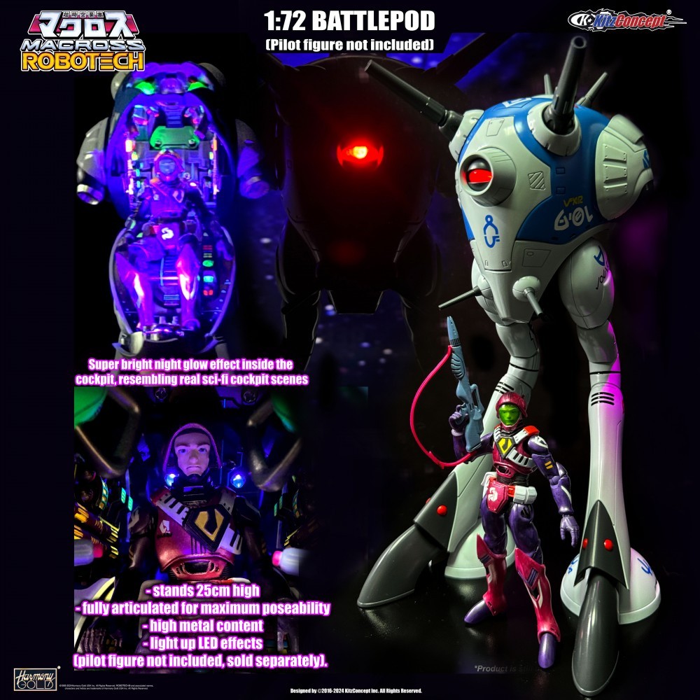 Macross Zentraedi Battle Pod & Gluu-ger 1/72