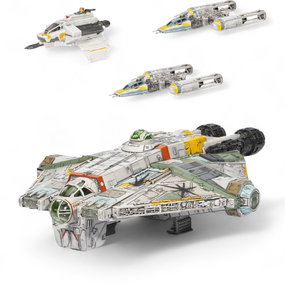Micro Galaxy Squadron Ghost, Phantom & Y-Wing Secret Mission