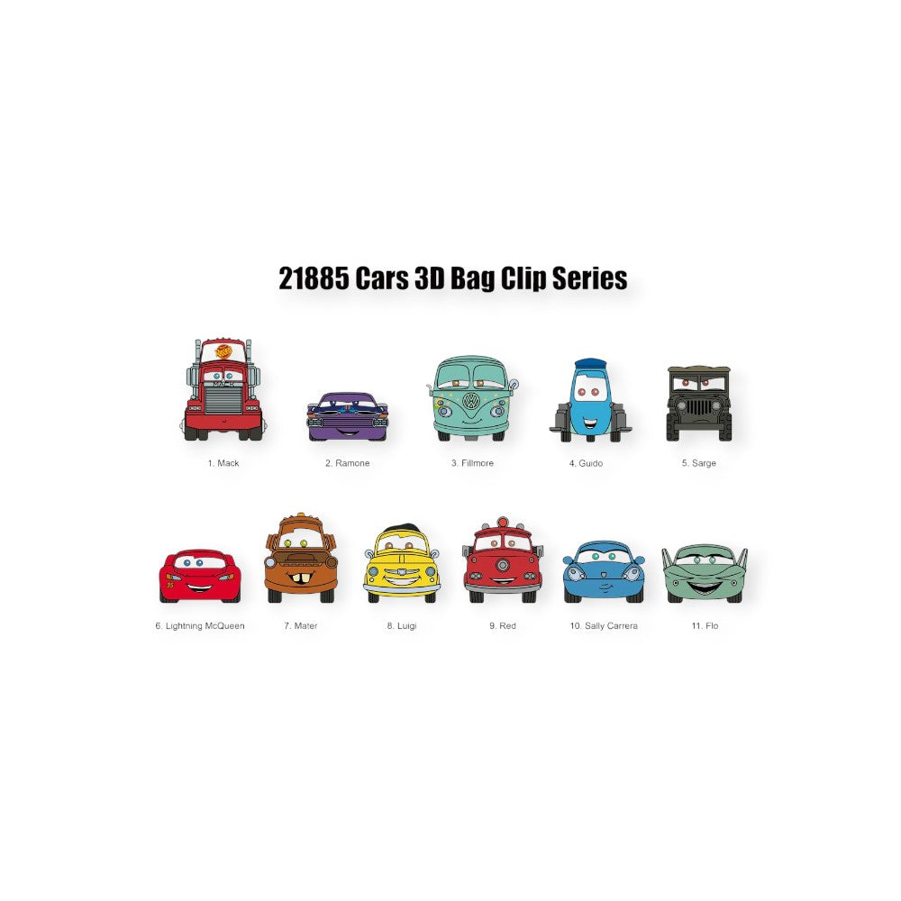 Cars 3D Foam Bag Clip