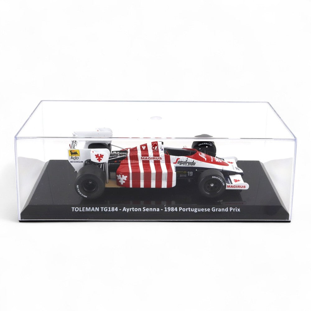 F1 Toleman TG184 Hart Turbo #19 Portugal GP 1984 - Ayrton Senna 1/24