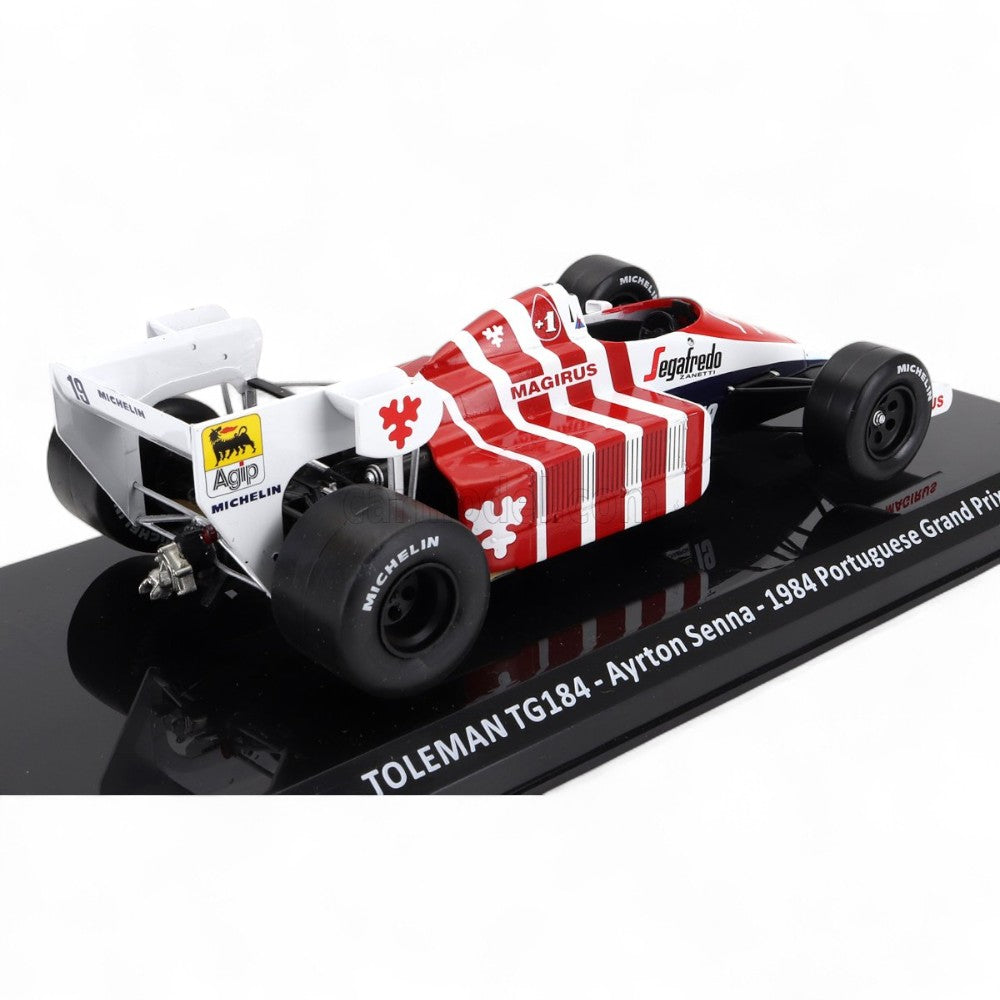 F1 Toleman TG184 Hart Turbo #19 Portugal GP 1984 - Ayrton Senna 1/24