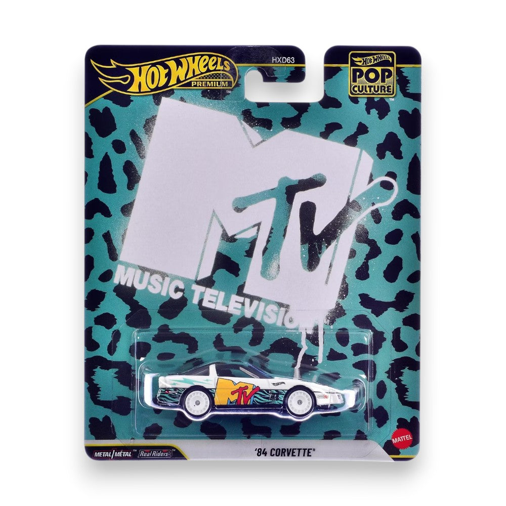 Hot Wheels Pop Culture MTV '84 Corvette 1/64
