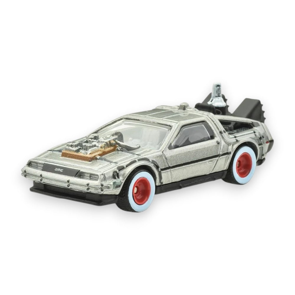 Hot Wheels Premium Pop Culture Back to the Future Part III Time Machine 1955 (White Rims) 1/64