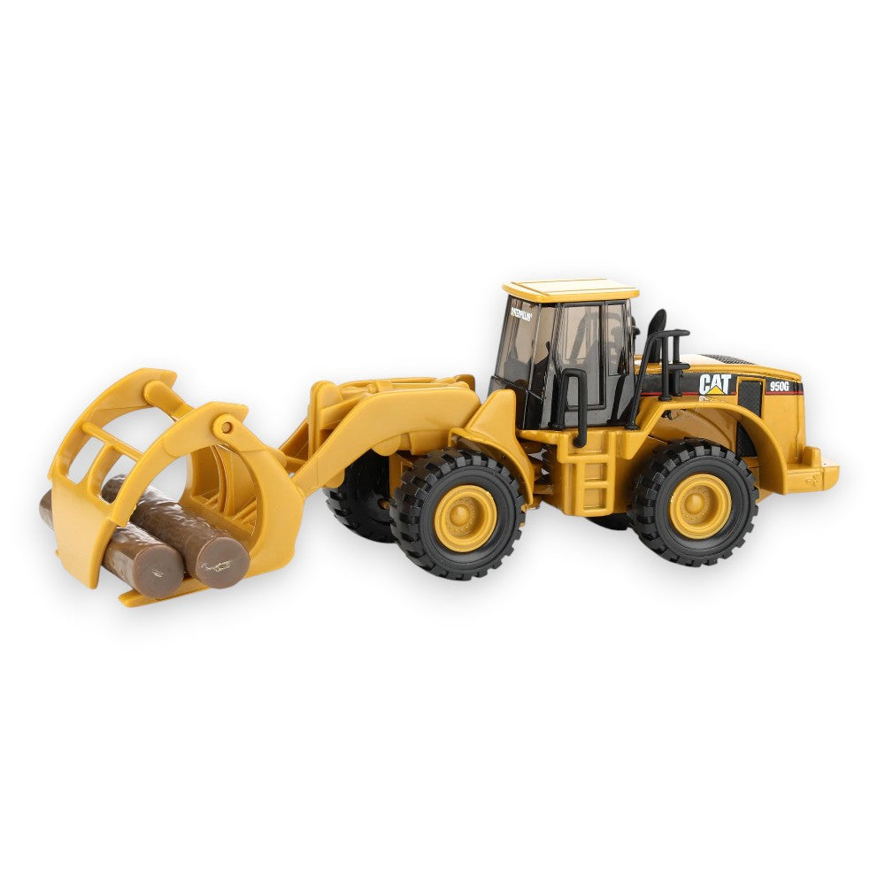 950G Wheel Loader with Log fork and Wood Log 1/87