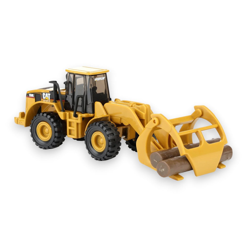 950G Wheel Loader with Log fork and Wood Log 1/87