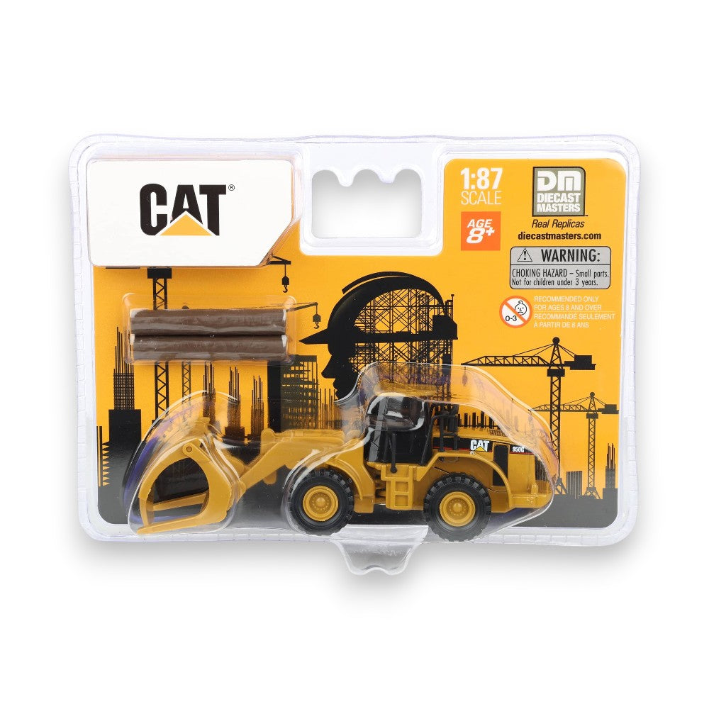 950G Wheel Loader with Log fork and Wood Log 1/87