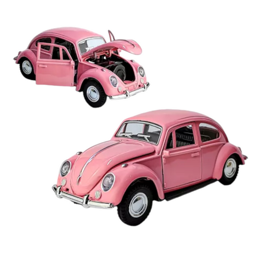 Volkswagen Escarabajo Rosado Luces y Sonido 1/30