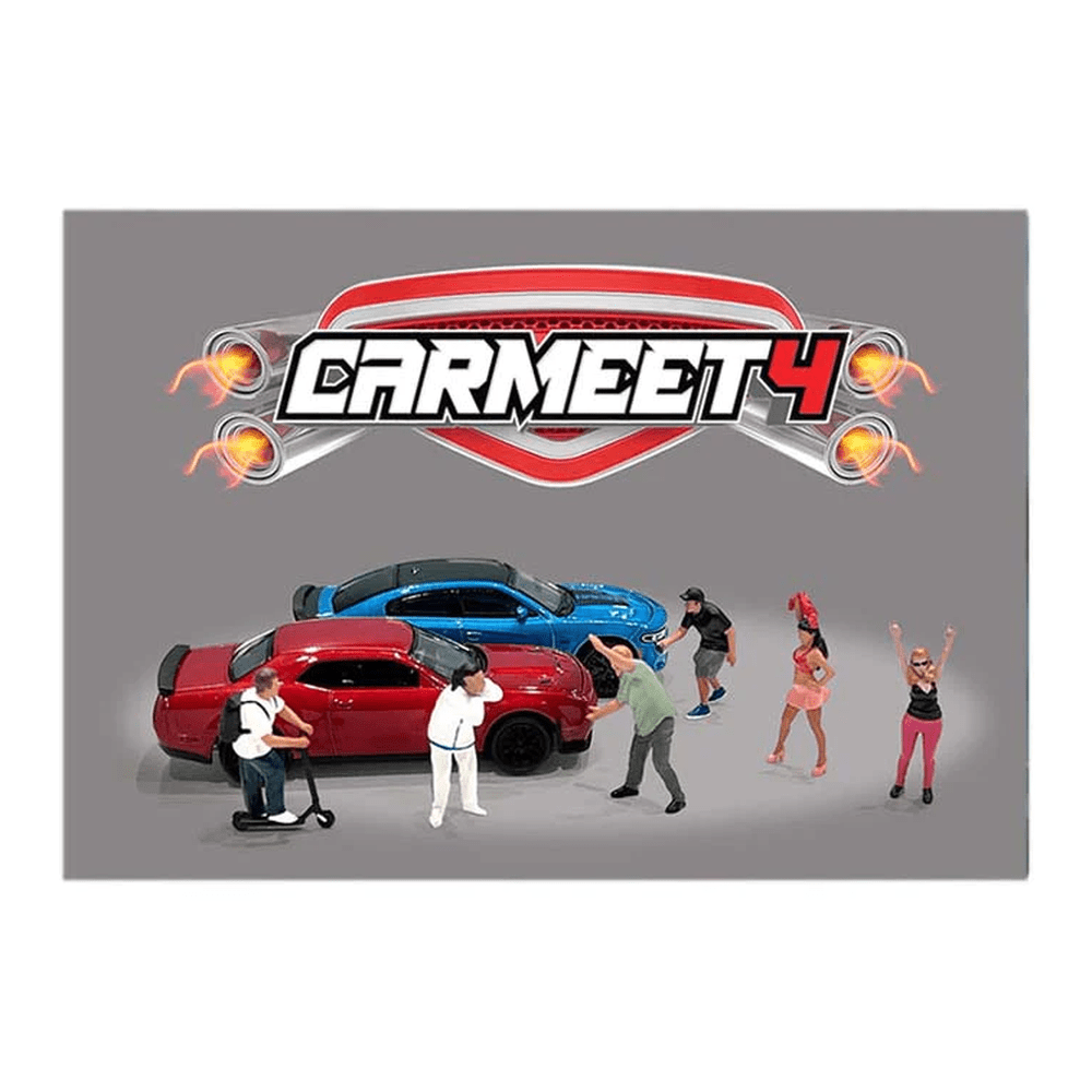 Set Diorama Car Meet 4 Limited Edition 1/64