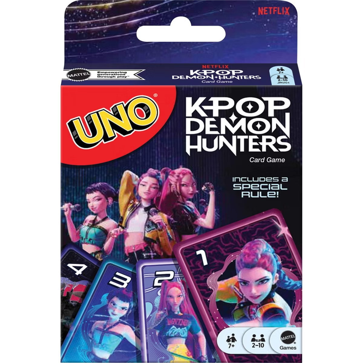 Juego de Cartas UNO: K-Pop Demon Hunters (Edición Especial de Netflix)