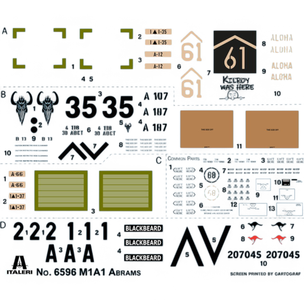 M1A1 Abrams Model Kit 1/35