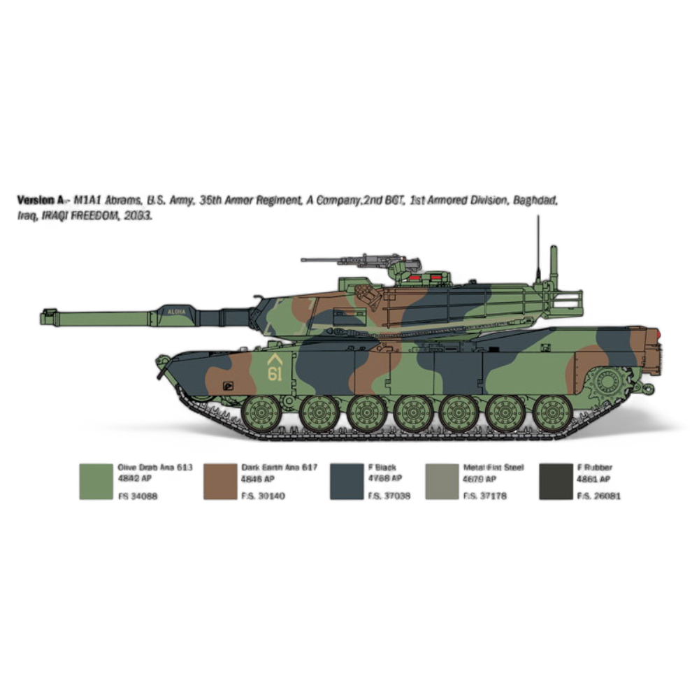 M1A1 Abrams Model Kit 1/35