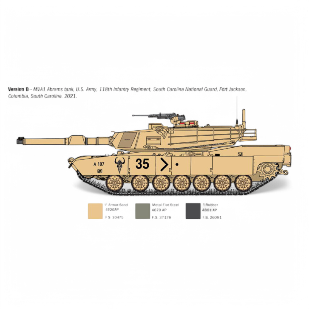 M1A1 Abrams Model Kit 1/35