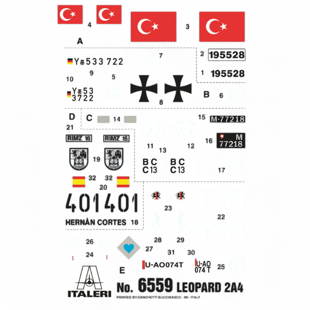 Leopard 2A4 Model Kit 1/35